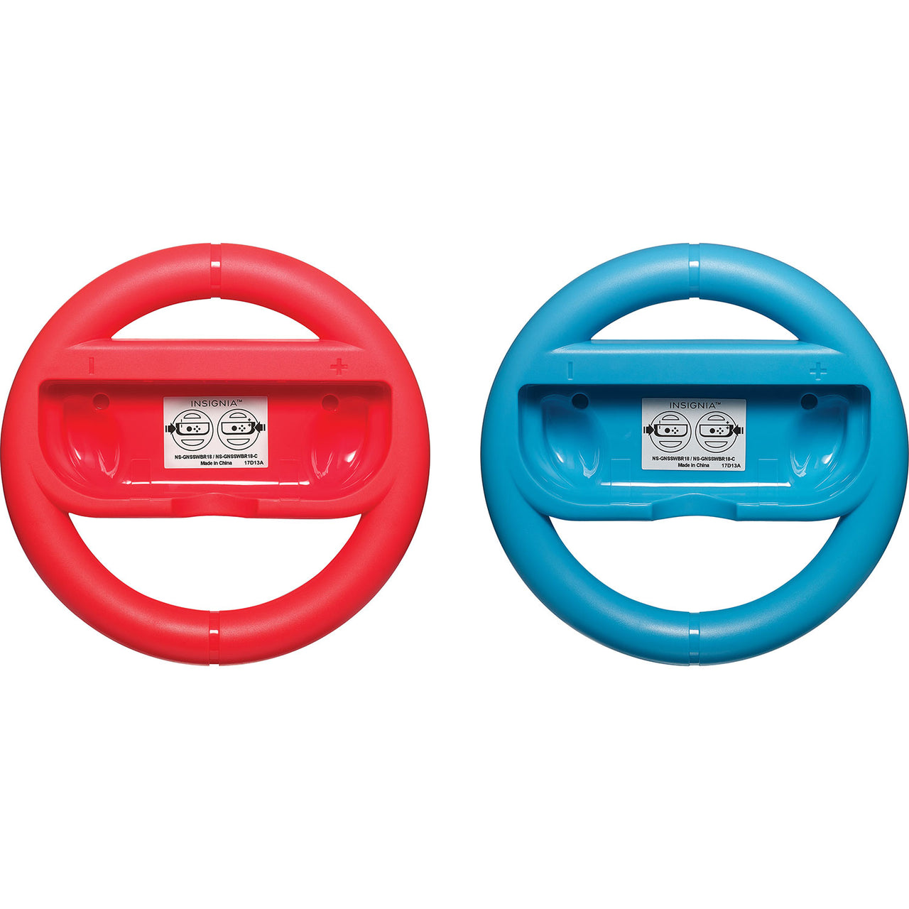 Insignia Nintendo Switch Steering Wheel - 2 Pack - Blue/Red - Only at Best Buy