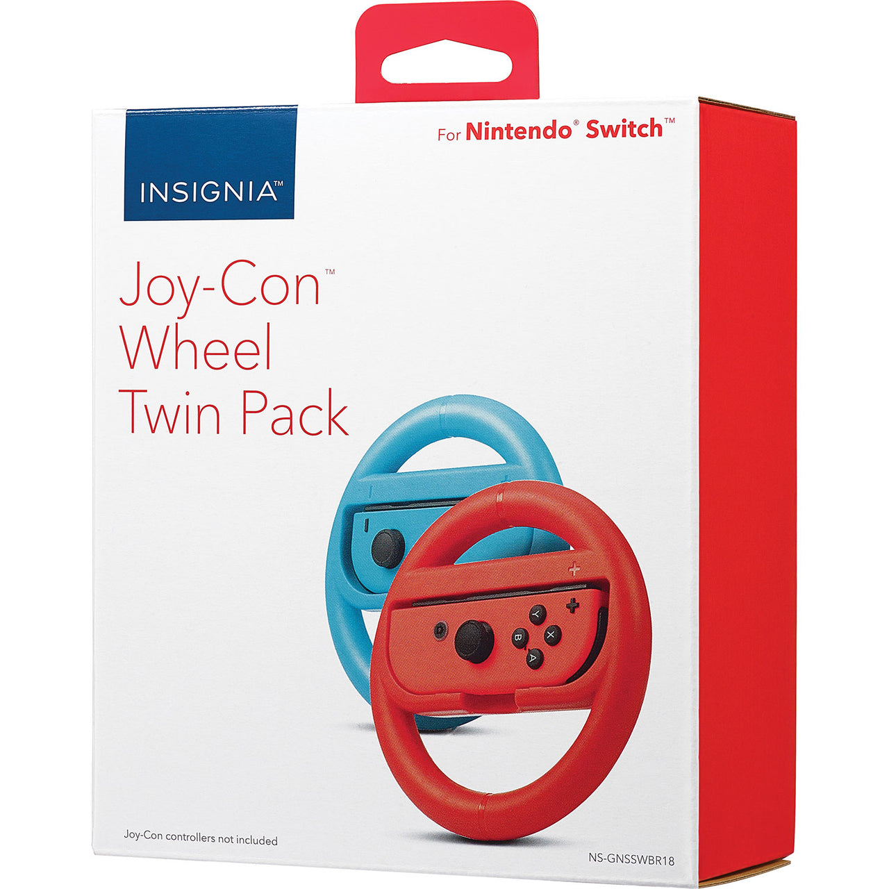 Insignia Nintendo Switch Steering Wheel - 2 Pack - Blue/Red - Only at Best Buy