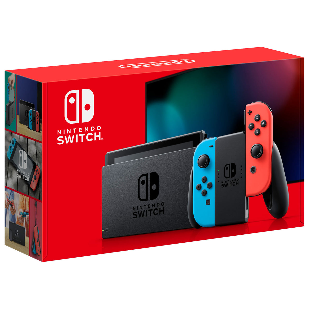 Nintendo Switch Console with Neon Red/Blue Joy-Con