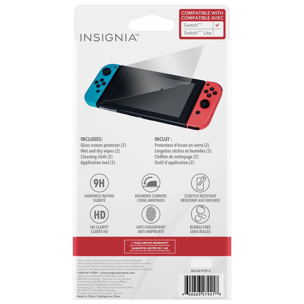 Insignia Glass Screen Protector for Switch - Only at Best Buy