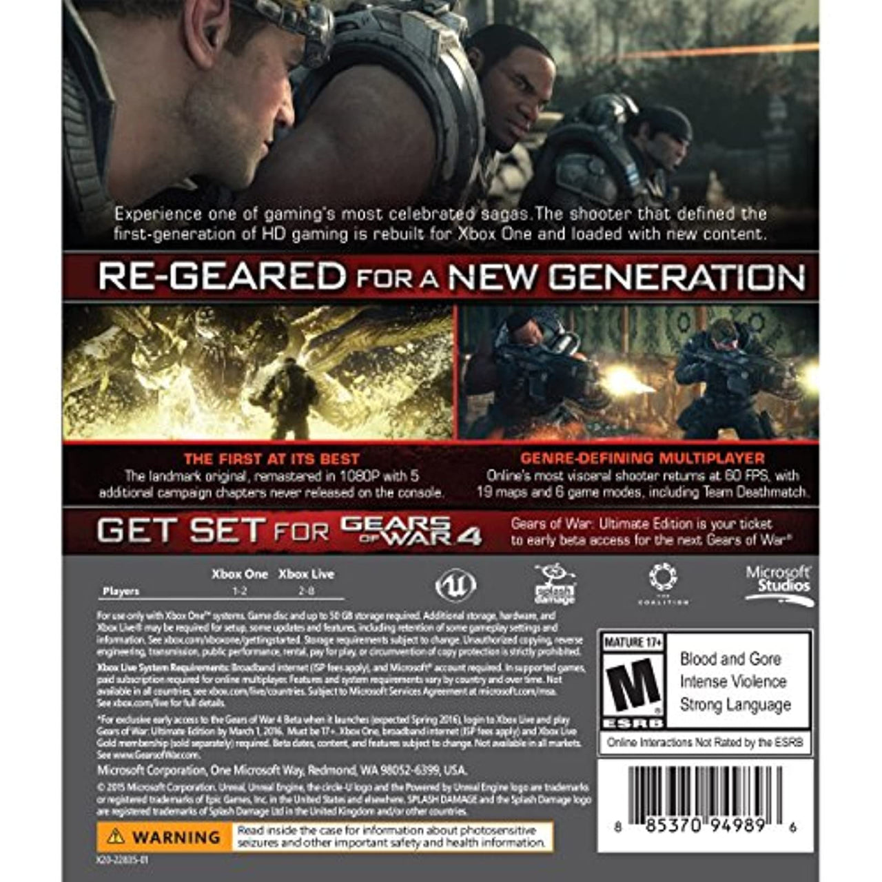 Previously Played - Gears Of War: Ultimate Edition For Xbox One