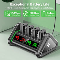 Thumbnail for Rechargeable Battery Packs 4 x 1500mAh Xbox One Rechargeable Battery Pack with Charger Station, Xbox Controller Battery Packs with Charging Dock for Xbox Series X/S/One X/S/Elite