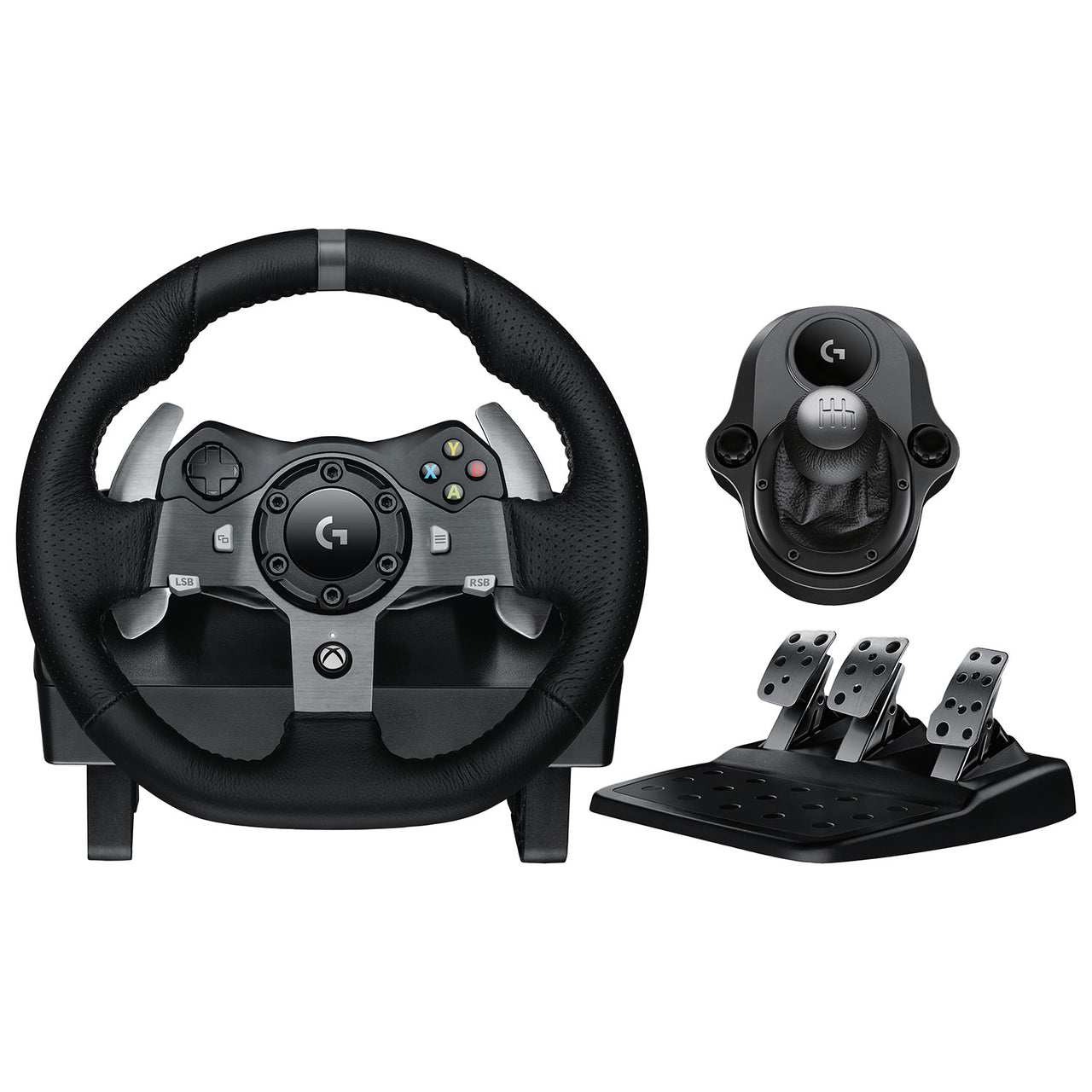 Logitech G920 Driving Force Racing Wheel with Shifter for Xbox/PC - Dark